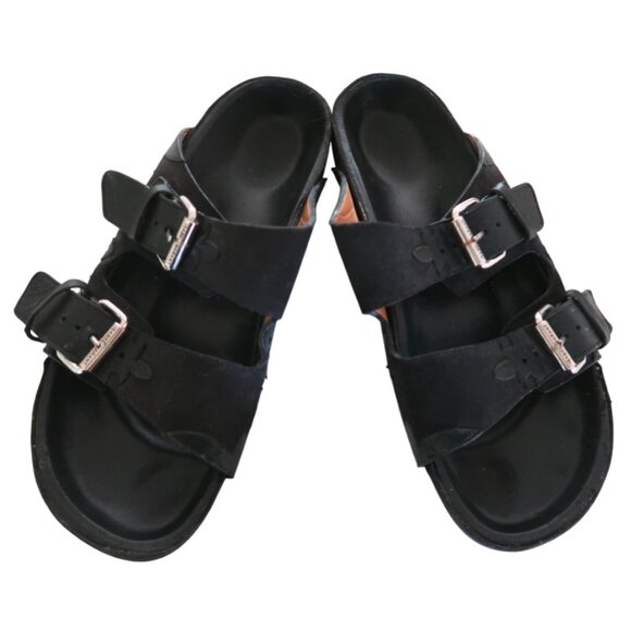 ISABEL MARANT Black suede slide sandals sz 39 9 - Picture 1 of 7
